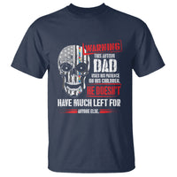 Autism Awareness T Shirt Warning This Autism Dad Uses His Patience On His Children Father's Day - Wonder Print Shop