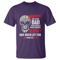 Autism Awareness T Shirt Warning This Autism Dad Uses His Patience On His Children Father's Day - Wonder Print Shop