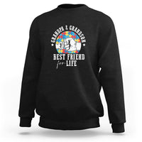 Autism Awareness Sweatshirt Grandpa Grandson Best Friend For Life Father's Day - Wonder Print Shop
