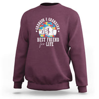 Autism Awareness Sweatshirt Grandpa Grandson Best Friend For Life Father's Day - Wonder Print Shop