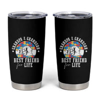 Autism Awareness Tumbler Cup Grandpa Grandson Best Friend For Life Father's Day