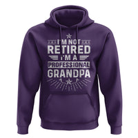 Grandpa Retirement Hoodie I'm Not Retired I'm A Professional Grandpa Father's Day - Wonder Print Shop
