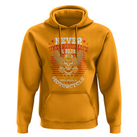 Never Underestumate A Papa Who Rides A Motorcycle Father's Day Hoodie - Wonder Print Shop