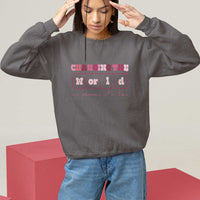Teacher Sweatshirt Changing The World One Phoneme At A Time - Wonder Print Shop