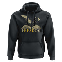 Book Lover Hoodie Reading Freadom Against Book Bans - Wonder Print Shop