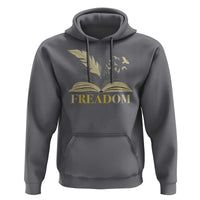 Book Lover Hoodie Reading Freadom Against Book Bans - Wonder Print Shop