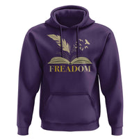 Book Lover Hoodie Reading Freadom Against Book Bans - Wonder Print Shop