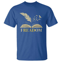 Book Lover T Shirt Reading Freadom Against Book Bans - Wonder Print Shop