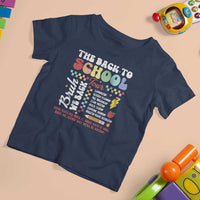 Funny The Back To School Tour T Shirt For Kid - Wonder Print Shop