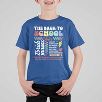 Funny The Back To School Tour T Shirt For Kid - Wonder Print Shop