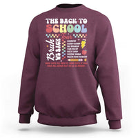 Funny The Back To School Tour Sweatshirt - Wonder Print Shop
