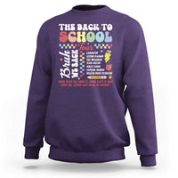 Funny The Back To School Tour Sweatshirt - Wonder Print Shop