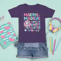 Kindergarten Mermaid Unicorn T Shirt For Kid Making Magical Waves In Kindergarten - Wonder Print Shop