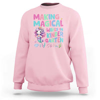 Kindergarten Mermaid Unicorn Sweatshirt Making Magical Waves In Kindergarten - Wonder Print Shop