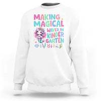 Kindergarten Mermaid Unicorn Sweatshirt Making Magical Waves In Kindergarten - Wonder Print Shop