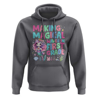 1st Grade Mermaid Unicorn Hoodie Making Magical Waves In First Grade - Wonder Print Shop