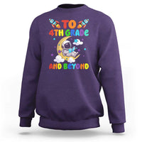 Funny 4th Grade Outer Space Sweatshirt To Fourth Grade And Beyond Astronaut - Wonder Print Shop