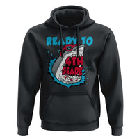 Funny Shark Ready To Attack 4th Grade Hoodie - Wonder Print Shop