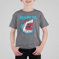 Funny Shark Ready To Attack 4th Grade T Shirt For Kid - Wonder Print Shop