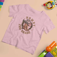 Funny Howdy 2nd Grade Cowboy T Shirt For Kid - Wonder Print Shop