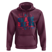 3rd Grade Baseball Player Hoodie Batter Up Back To School - Wonder Print Shop