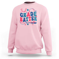 3rd Grade Baseball Player Sweatshirt Batter Up Back To School - Wonder Print Shop
