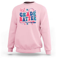 4th Grade Baseball Player Sweatshirt Batter Up Back To School - Wonder Print Shop
