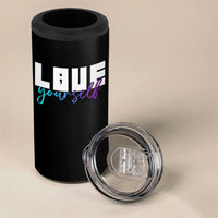 Love Yourself Semicolon Suicide Prevention 4 in 1 Can Cooler Tumbler