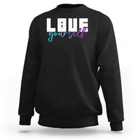 Love Yourself Semicolon Suicide Prevention Sweatshirt - Wonder Print Shop