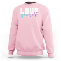 Love Yourself Semicolon Suicide Prevention Sweatshirt - Wonder Print Shop