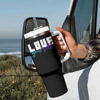 Love Yourself Semicolon Suicide Prevention Tumbler With Handle