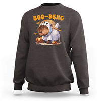 Halloween Boo Deng Sweatshirt Baby Pygmy Hippo Cute Ghost - Wonder Print Shop