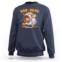 Halloween Boo Deng Sweatshirt Baby Pygmy Hippo Cute Ghost - Wonder Print Shop