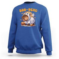 Halloween Boo Deng Sweatshirt Baby Pygmy Hippo Cute Ghost - Wonder Print Shop