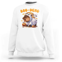 Halloween Boo Deng Sweatshirt Baby Pygmy Hippo Cute Ghost - Wonder Print Shop
