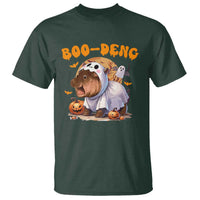 Halloween Boo Deng T Shirt Baby Pygmy Hippo Cute Ghost - Wonder Print Shop