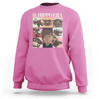 Cute Baby Pygmy Hippo Thailand Sweatshirt In My Hippo Era MooDeng Meme - Wonder Print Shop