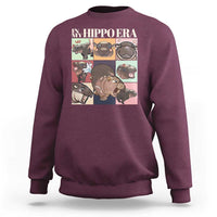 Cute Baby Pygmy Hippo Thailand Sweatshirt In My Hippo Era MooDeng Meme - Wonder Print Shop