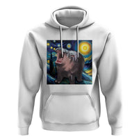 Funny Baby Pygmy Hippo Thailand Hoodie Starry Night MooDeng Meme