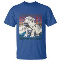 Hippo Lover T Shirt Retro Vintage Baby Pygmy Hippopotamus - Wonder Print Shop
