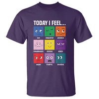 Today I Feel T Shirt Mental Health All Emotions - Wonder Print Shop