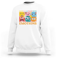 Mental Health Sweatshirt Each Day Is Filled With Emotions - Wonder Print Shop