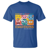 Mental Health T Shirt Each Day Is Filled With Emotions - Wonder Print Shop