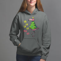 Fa La La Mingo Flamingo Hawaiian Christmas Tree Hoodie - Wonder Print Shop