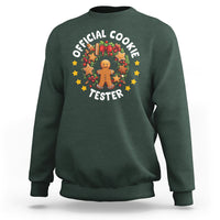 Christmas Sweatshirt Official Cookie Tester Baking Gingerbread Men - Wonder Print Shop