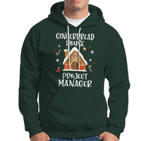 Christmas Hoodie Gingerbread House Project manager Decorating Baking - Wonder Print Shop