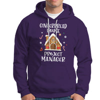 Christmas Hoodie Gingerbread House Project manager Decorating Baking - Wonder Print Shop