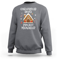 Christmas Sweatshirt Gingerbread House Project manager Decorating Baking - Wonder Print Shop