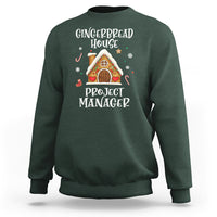 Christmas Sweatshirt Gingerbread House Project manager Decorating Baking - Wonder Print Shop