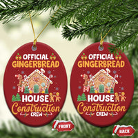 Xmas Baking Christmas Ornament Official Gingerbread House Construction Crew - Wonder Print Shop